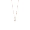Damiani Collane>Collana in oro rosa con diamante taglio goccia