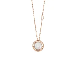 Uomo Damiani Uomo | Collane>Collana in oro rosa con madreperla e diamanti