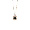 Uomo Damiani Uomo | Collane>Collana in oro rosa con onice e diamanti