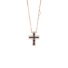 Uomo Damiani Collane | Uomo>Collana in oro rosa e oro brunito con diamanti black