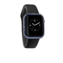 Uomo Damiani Uomo>Cover watch con texture Metropolitan in titanio metal-blu con diamanti