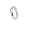 Damiani Fedi Nuziali>Fede nuziale in oro bianco con diamanti, 3,40 mm.