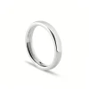 Damiani Fedi Nuziali>Fede nuziale in oro bianco con diamante, 3,50 mm.