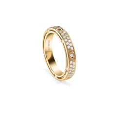 Damiani Fedi Nuziali>Fede nuziale in oro giallo con diamanti, 3,40 mm.