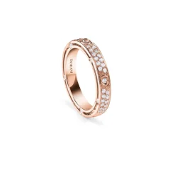 Damiani Fedi Nuziali>Fede nuziale in oro rosa con diamanti, 3,40 mm.