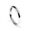 Damiani Fedi Nuziali>Fede nuziale in platino con diamante, 2,50 mm.