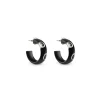 Damiani Orecchini>Orecchini in ceramica nera con oro bianco e diamanti