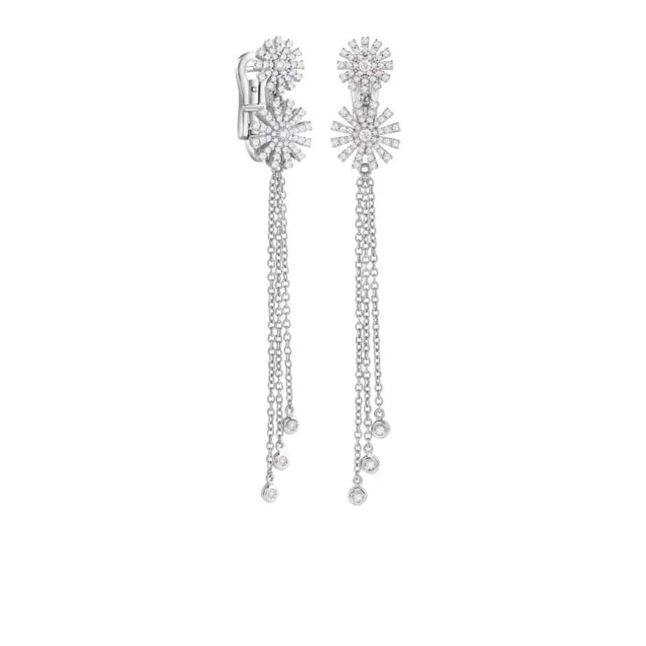 Damiani Orecchini>Orecchini in oro bianco con diamanti