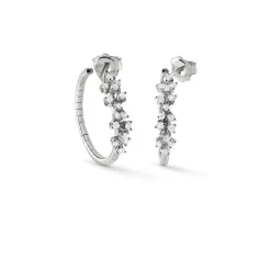 Damiani Orecchini>Orecchini in oro bianco con diamanti