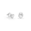 Damiani Orecchini>Orecchini in oro bianco con diamanti taglio cuore