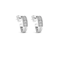 Damiani Orecchini>Orecchini in oro bianco con diamanti
