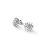 Damiani Orecchini>Orecchini in oro bianco con diamanti, 14 mm.