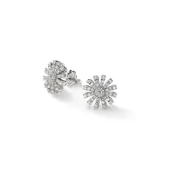 Damiani Orecchini>Orecchini in oro bianco con diamanti, 14 mm.