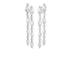 Damiani Orecchini>Orecchini in oro bianco con diamanti