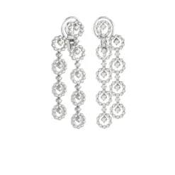 Damiani Orecchini>Orecchini in oro bianco con diamanti