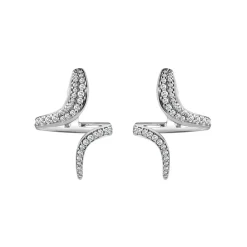 Damiani Orecchini>Orecchini in oro bianco con diamanti