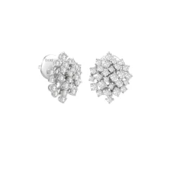 Damiani Orecchini>Orecchini in oro bianco con diamanti