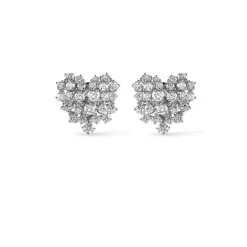 Damiani Orecchini>Orecchini in oro bianco con diamanti