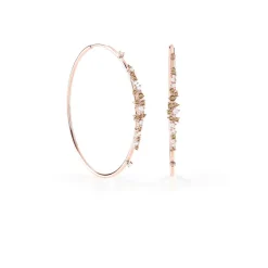 Damiani Orecchini>Orecchini in oro rosa con diamanti e diamanti brown