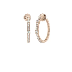 Damiani Orecchini>Orecchini in oro rosa con diamanti