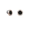 Damiani Orecchini>Orecchini in oro rosa con onice e diamanti