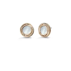 Damiani Orecchini>Orecchini in oro rosa con madreperla e diamanti
