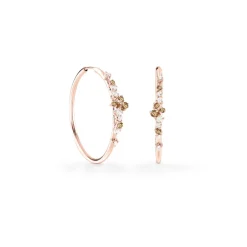Damiani Orecchini>Orecchini in oro rosa con diamanti e diamanti brown