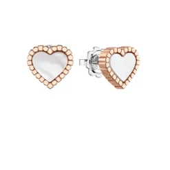 Damiani Orecchini>Orecchini in oro rosa e bianco con madreperla