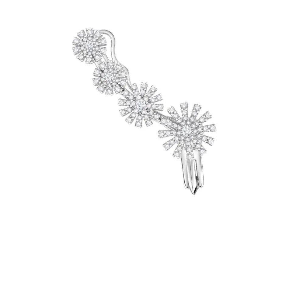 Damiani Orecchini>Orecchino singolo in oro bianco con diamanti