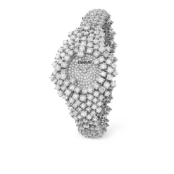 Damiani Orologi>Orologio full pavé in oro bianco con diamanti